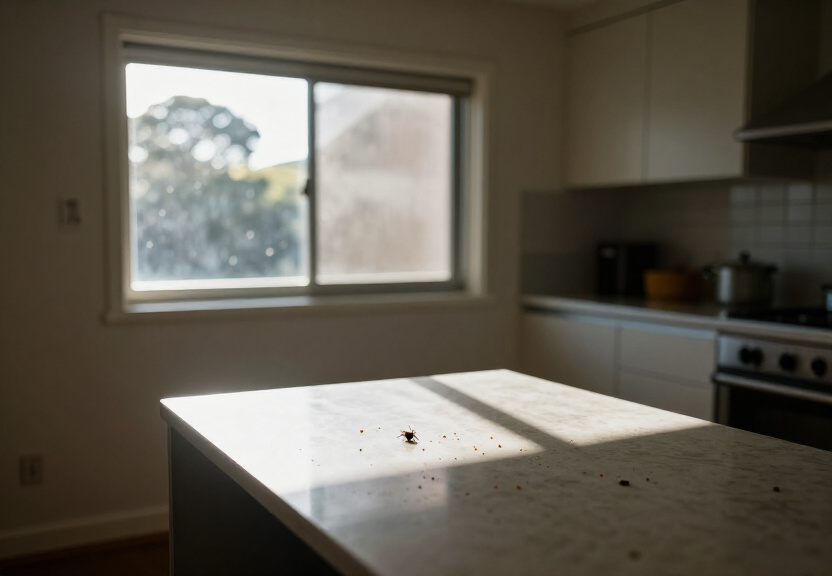 Cockroach activity in a Glebe wall cavity before removal